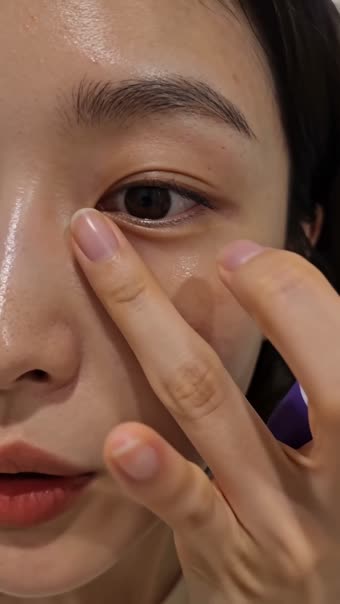 10.5초 — 손끝으로 두드리는 중, 같은 제품이 손에 남아 있음
