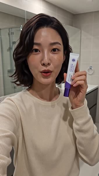 13.5초 — 제품을 들어 보임, 같은 한 개